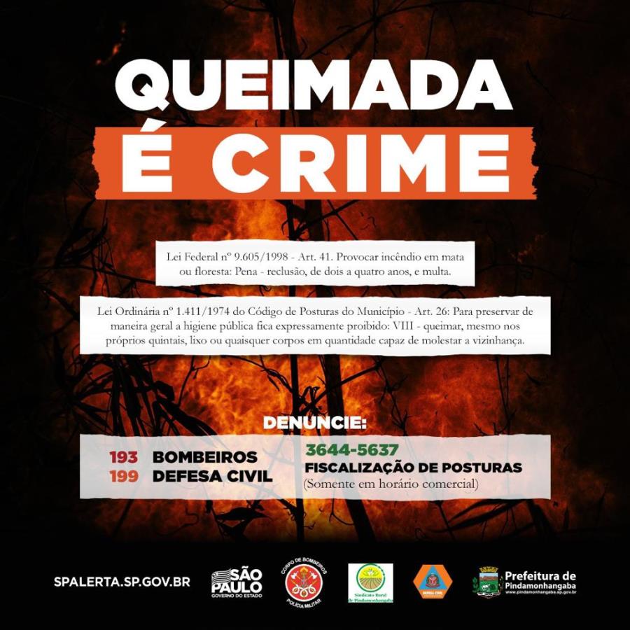 28/06 - Pinda realiza campanha sobre queimadas no município