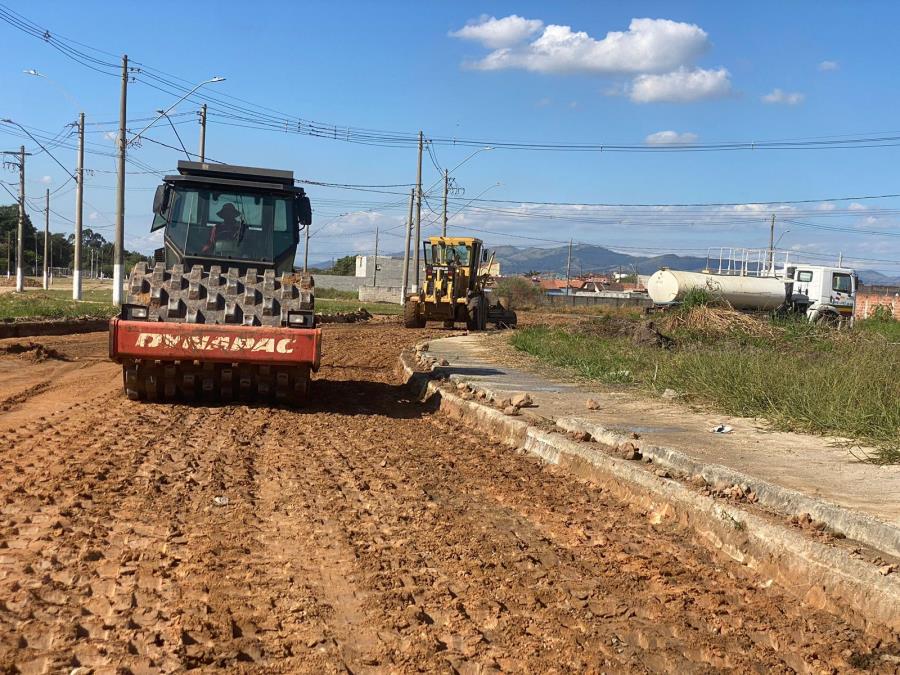 29/05 - Com pavimentação da Av. Nova Pinda, Portal dos Eucaliptos finalizará obras de pavimentação asfáltica