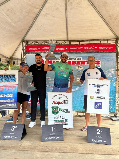 Equipe de Pinda conquista títulos na 4° etapa do Circuito Paulista de Águas Abertas