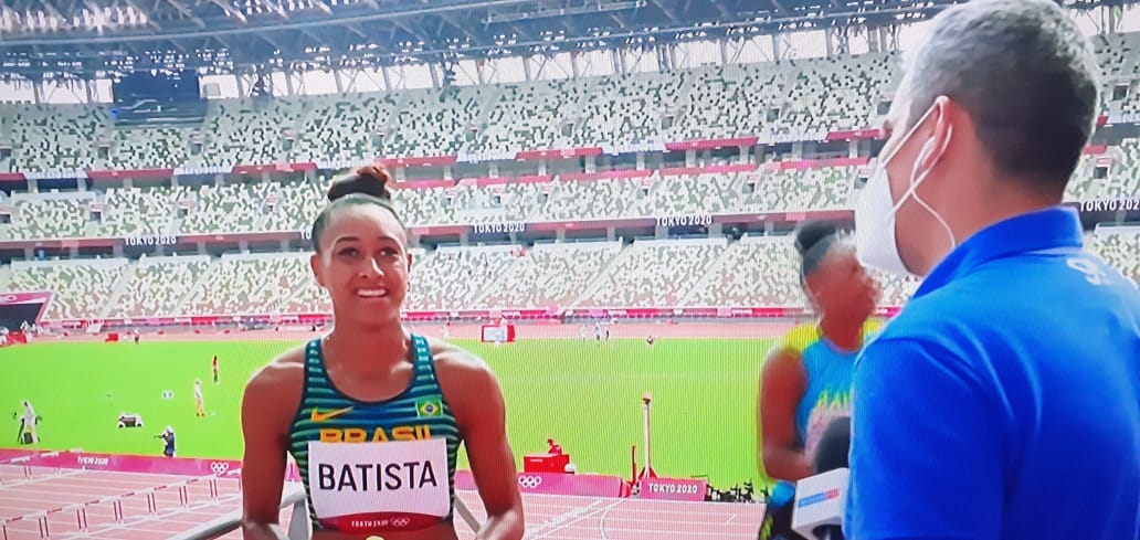 30/07 - Ketiley Batista correu hoje pelo BRASIL nas olimpíadas de Tóquio