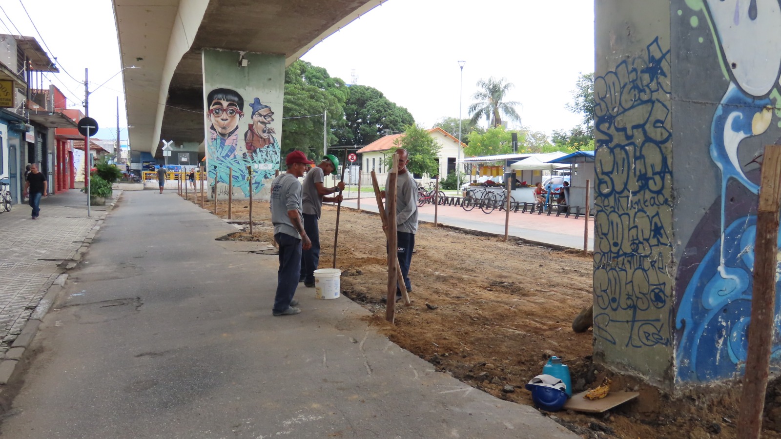31/01 - Pinda inicia obras de revitalização sob o Viaduto Central