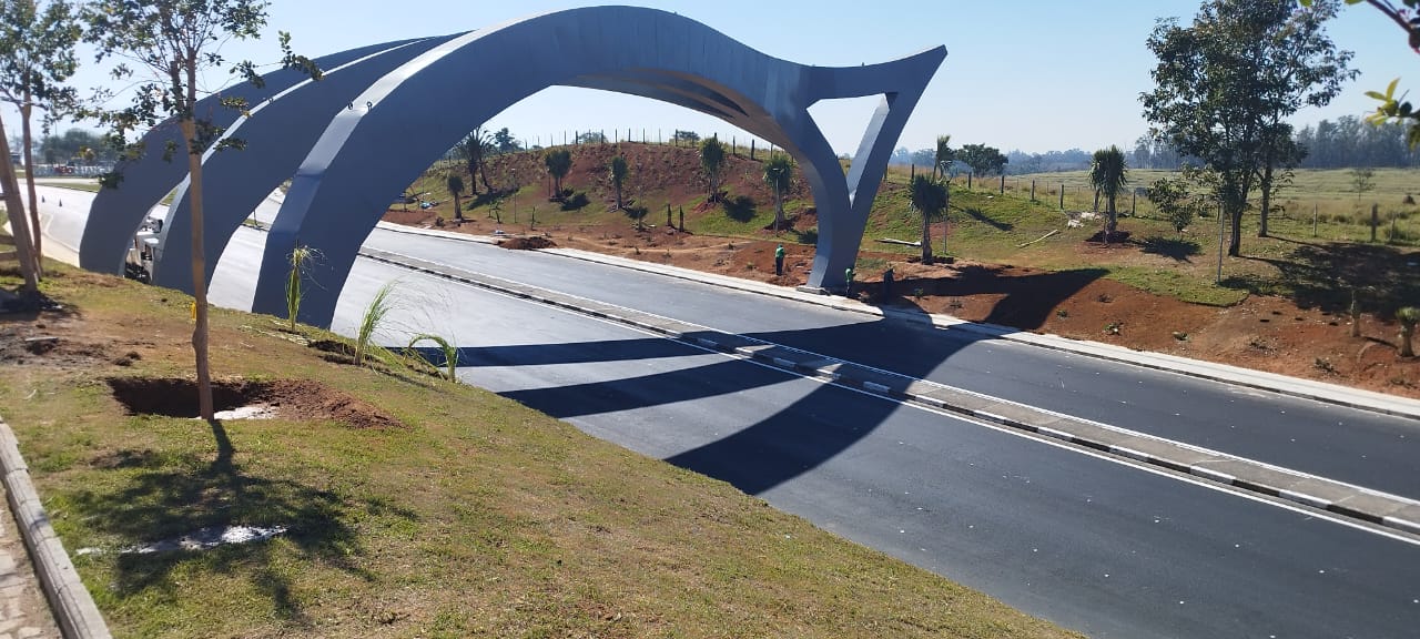 Pórtico da entrada de Pinda será inaugurado na sexta-feira