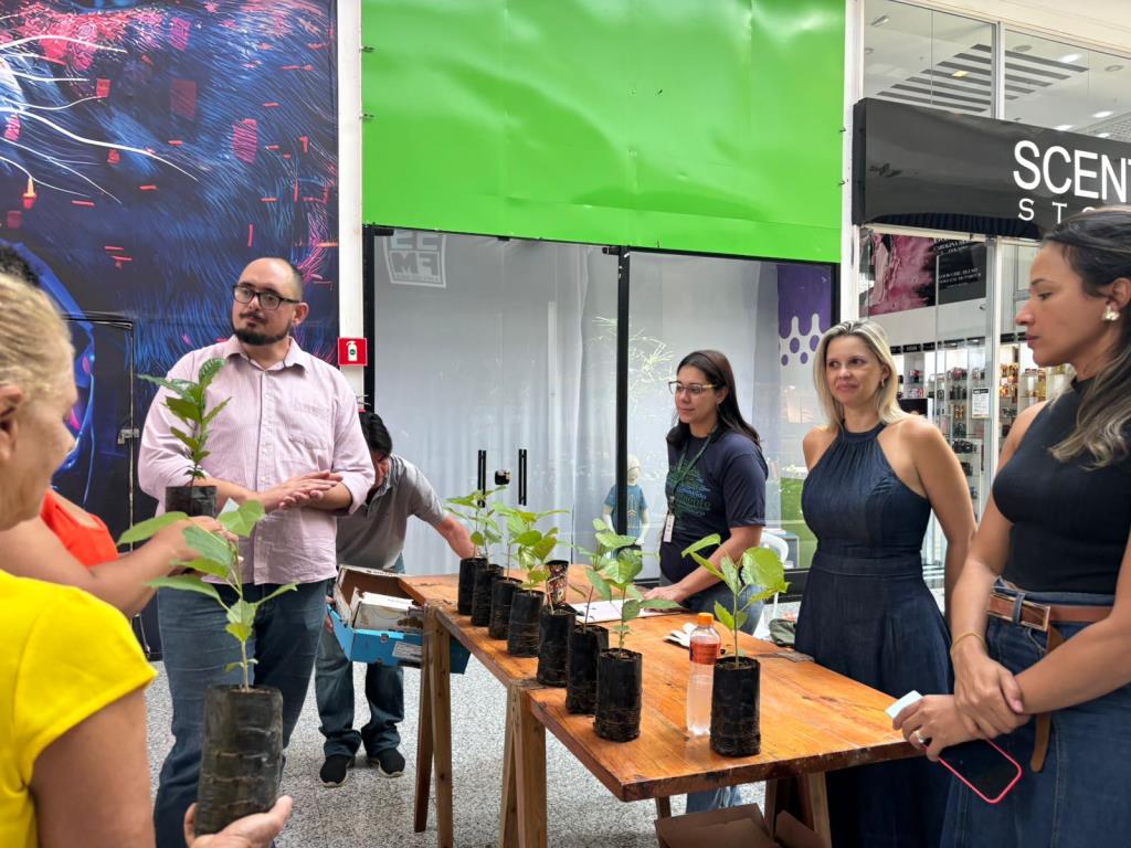 Doação de mudas marca ação ambiental do Mês da Mulher no Shopping Pátio Pinda