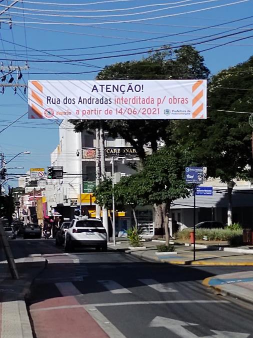 10/06 - Obras na Rua dos Andradas começam dia 14 de junho