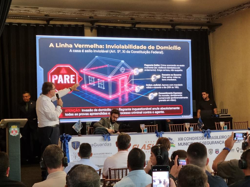 GCM de Pinda participa de congresso que debate reforço nas estratégias de segurança