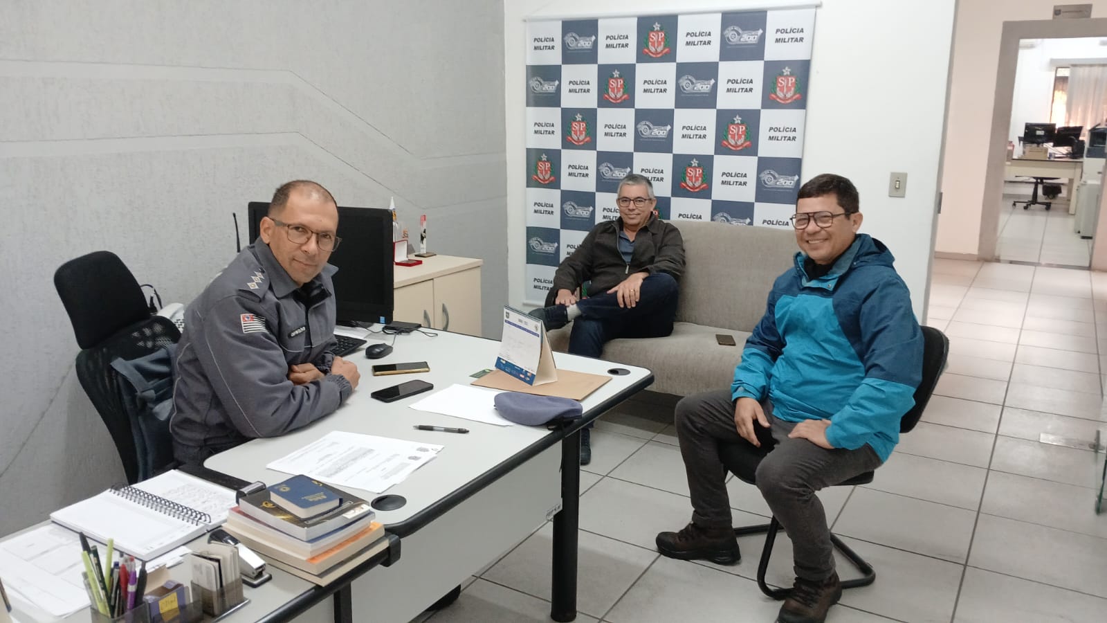 Secretaria de Segurança Pública recepciona novo comandante da Polícia Militar em Pindamonhangaba
