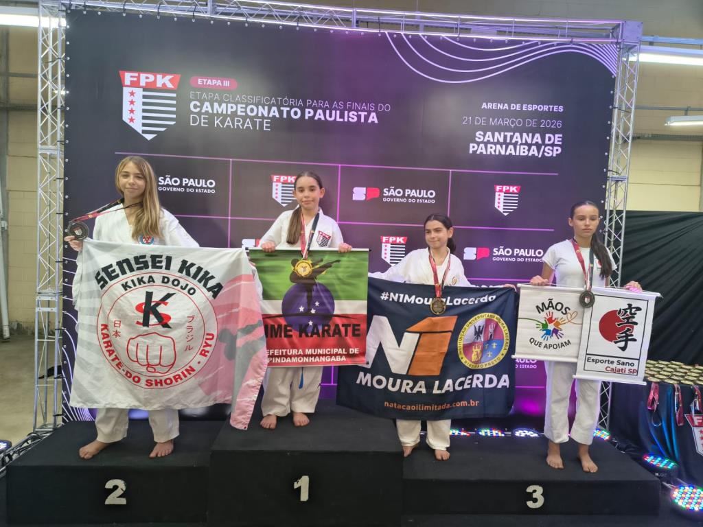 Atletas de Pinda se destacam em etapa do Campeonato Paulista de Karatê