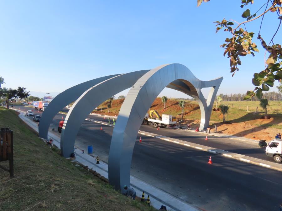 Pórtico de entrada da cidade será inaugurado na sexta-feira