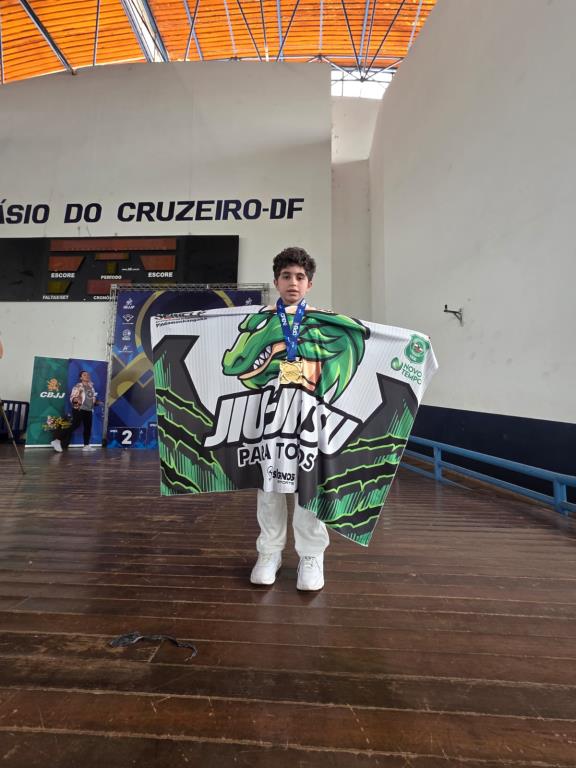 Atleta de Pinda conquista título no Brasília Kids International Open IBJJF 2025