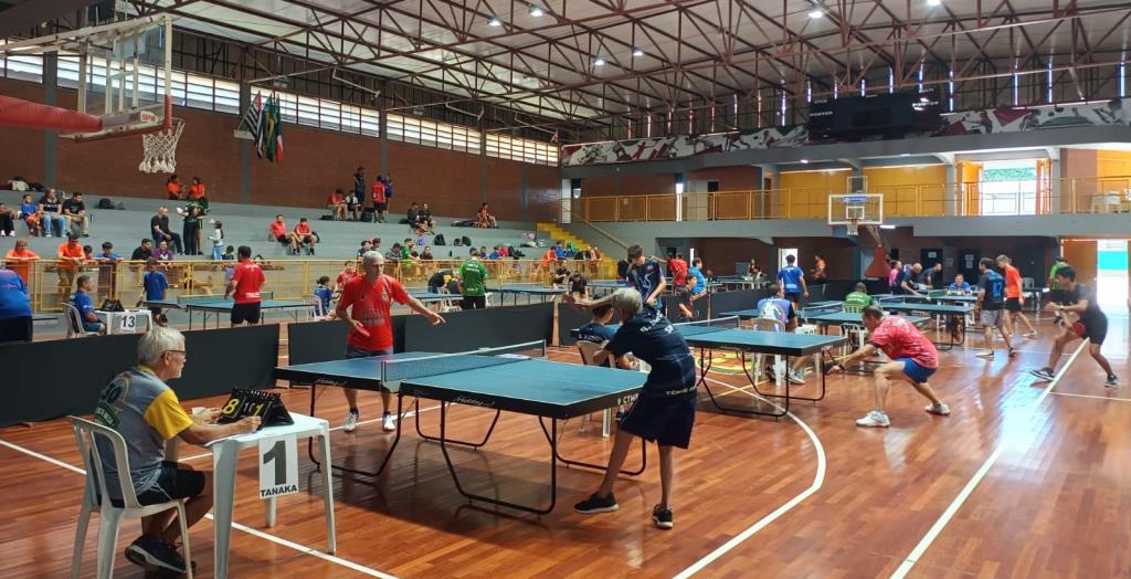1° etapa do Tanaka Open de Tênis de Mesa reúne mais de 160 atletas em Pinda