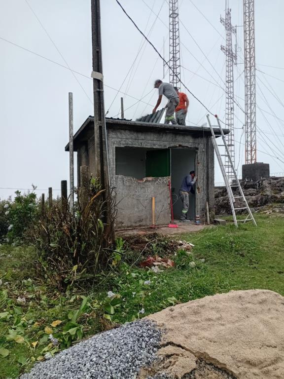 Pinda reforma abrigo para transmissão dos canais de TV e de Rádio