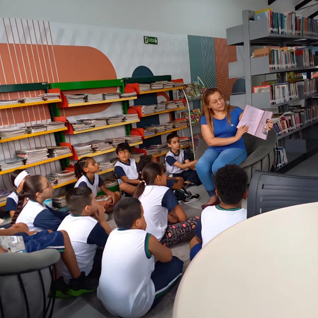 Projeto de leitura fortalece parceria entre escola municipal e biblioteca pública em Pinda