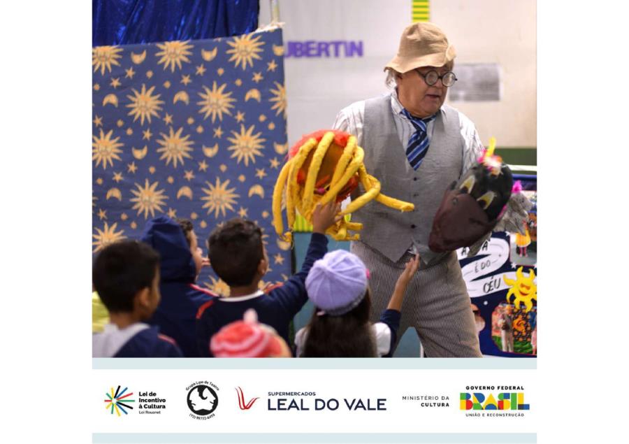 Projeto aprovado pelo Pronac está apresentando espetáculos 100% gratuitos para alunos e alunas do ensino fundamental da rede de ensino pública