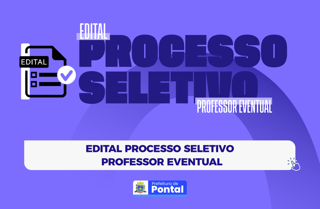 EDITAL PROCESSO SELETIVO PROFESSOR EVENTUAL