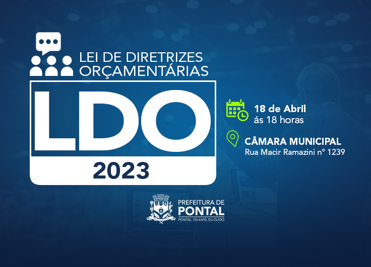 PREFEITURA REALIZARÁ AUDIÊNCIA PÚBLICA  - LDO 2023