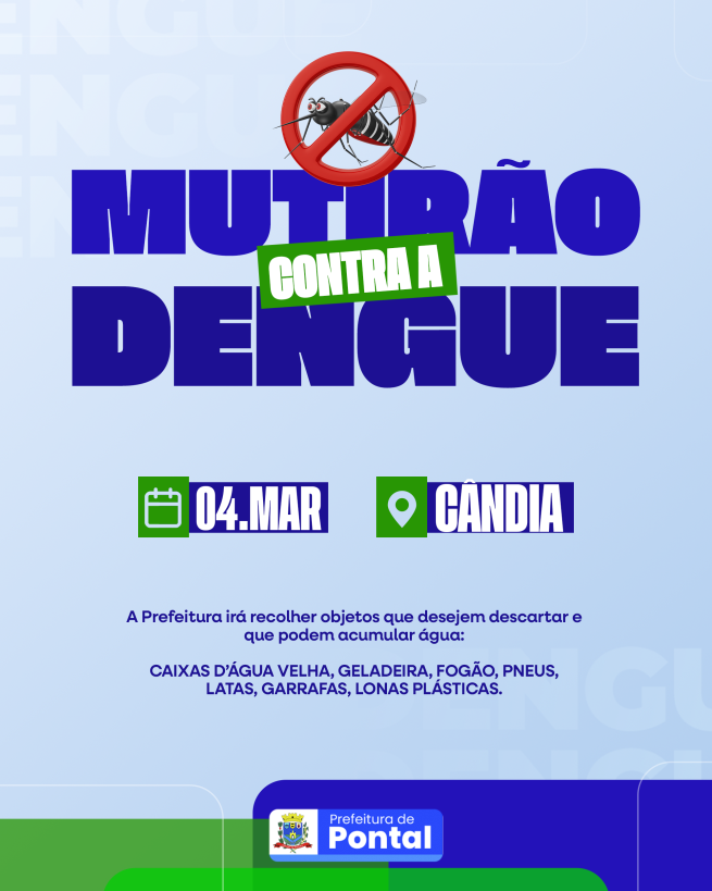 MUTIRÃO CONTRA A DENGUE EM CÂNDIA