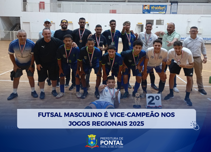FUTSAL MASCULINO É VICE-CAMPEÃO DOS JOGOS REGIONAIS 2025🥈