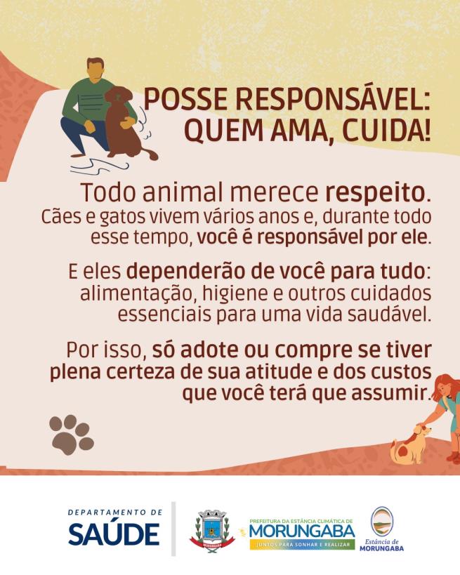 POSSE RESPONSÁVEL: QUEM AMA, CUIDA!