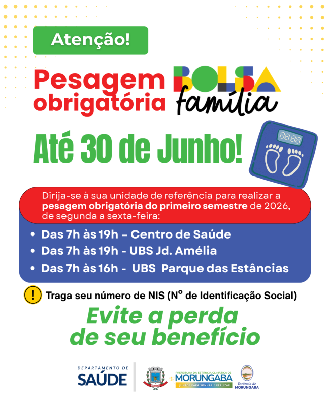 ATENÇÃO, BENEFICIÁRIOS DO BOLSA FAMÍLIA!