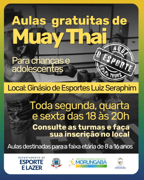 Aulas gratuitas de Muay Thai