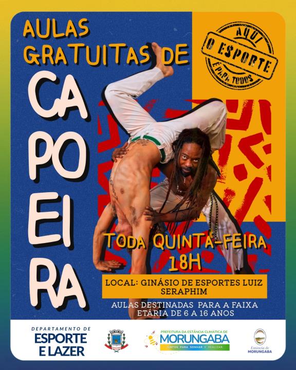 Capoeira gratuita para crianças e adolescentes!
