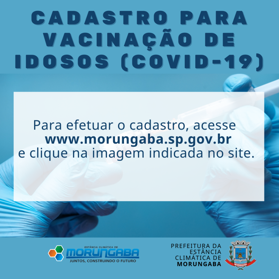 Prefeitura inicia cadastro para vacina em idosos