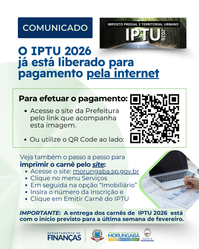 COMUNICADO: IPTU 2026