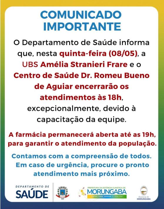 Comunicado importante