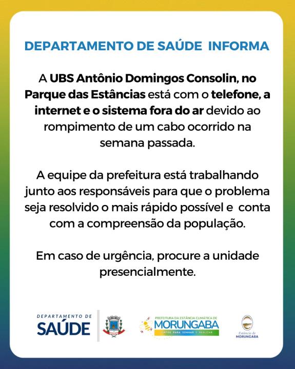 📢 DEPARTAMENTO DE SAÚDE INFORMA 📝