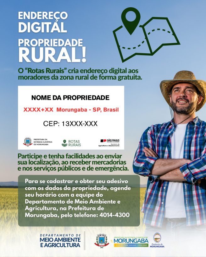 ENDEREÇO DIGITAL PROPRIEDADE RURAL!