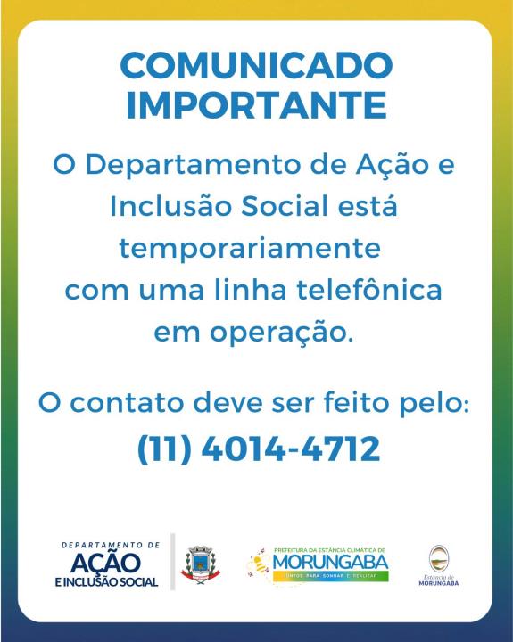 COMUNICADO IMPORTANTE