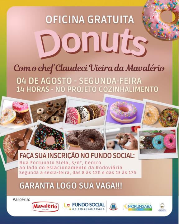 Oficina gratuita de Donuts!!