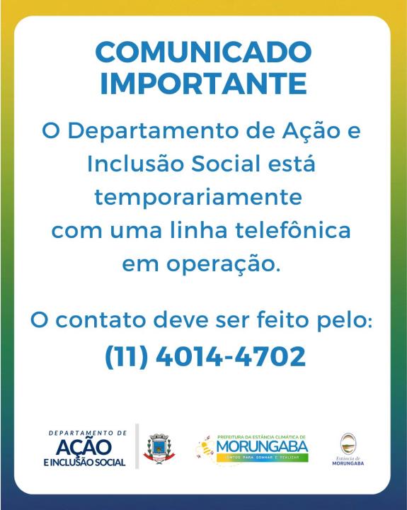 COMUNICADO IMPORTANTE