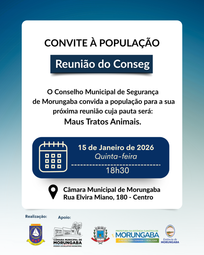 CONVITE À POPULAÇÃO