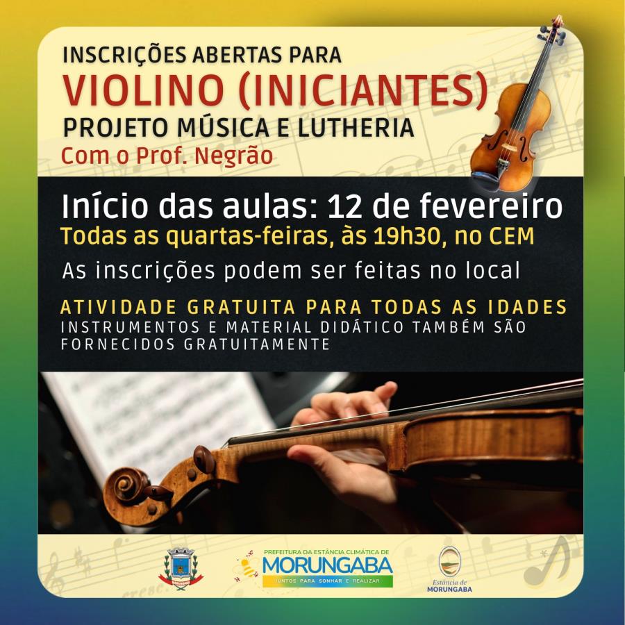 PROJETO MÚSICA E LUTHERIA COM O PROF. NEGRÃO