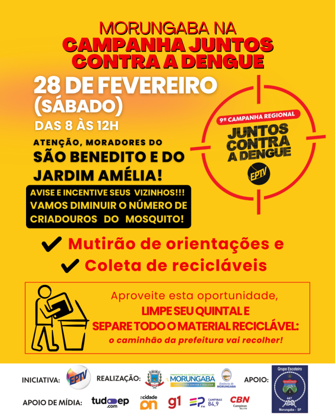 MORUNGABA NA CAMPANHA JUNTOS CONTRA A DENGUE
