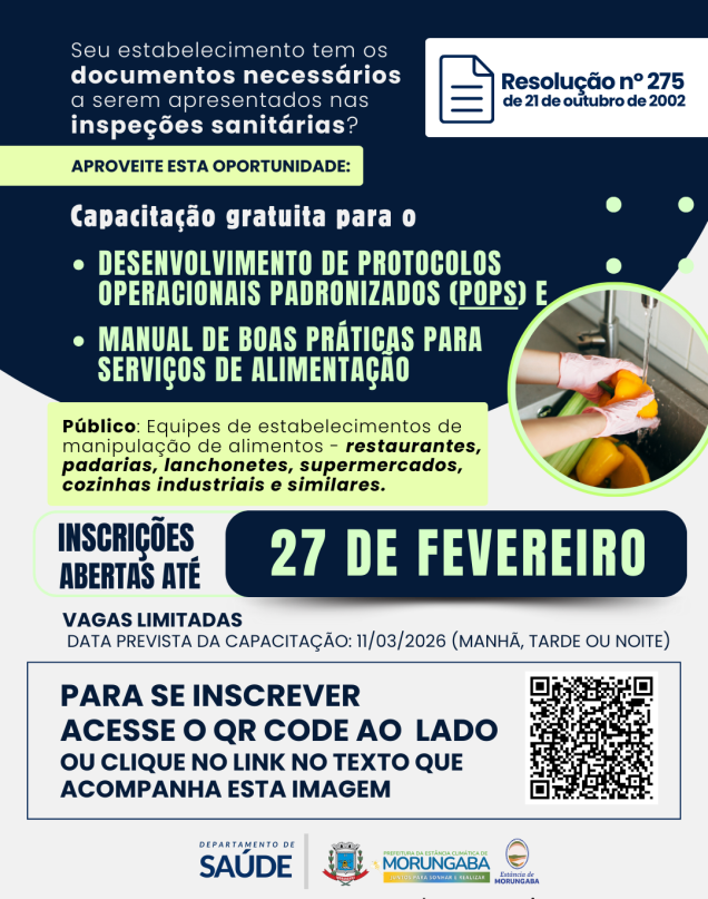 ATENÇÃO, SETOR DE ALIMENTAÇÃO DE MORUNGABA!