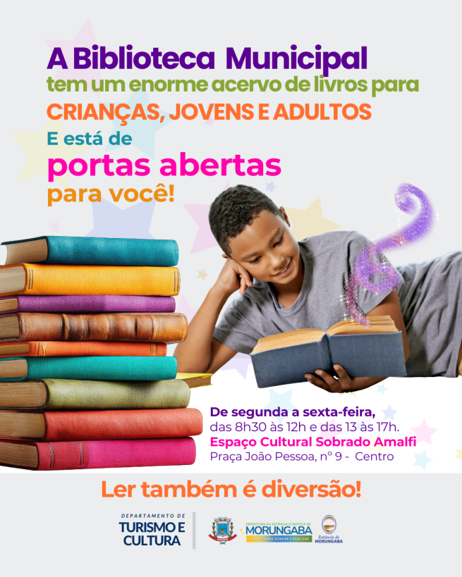 Descubra novos mundos na biblioteca municipal
