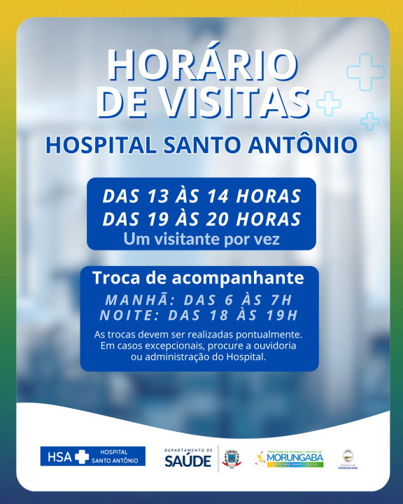 Hospital Santo Antônio informa: