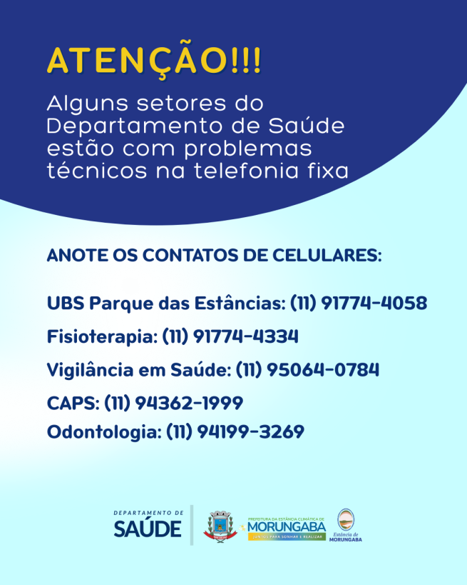 Atenção, problemas técnicos na telefonia fixa