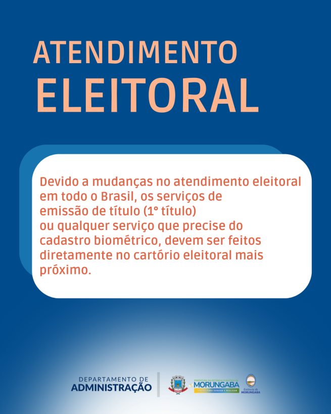 ATENDIMENTO ELEITORAL