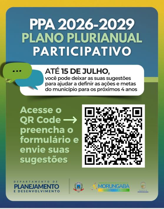 PPA 2026-2029: Sua Voz Conta!