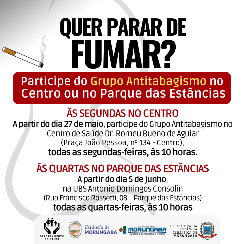 Quer parar de fumar?