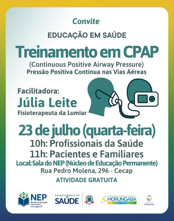 📣 CONVITE ESPECIAL – EDUCAÇÃO EM SAÚDE