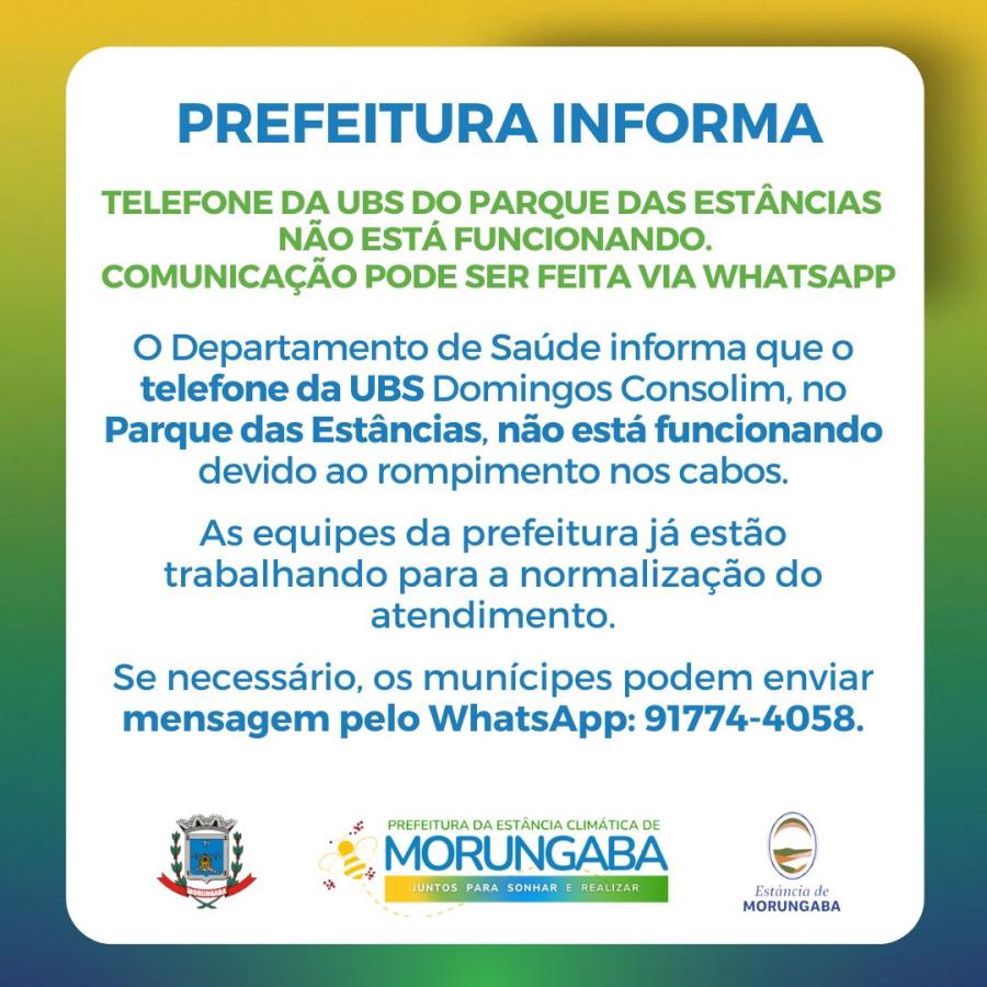 Prefeitura informa