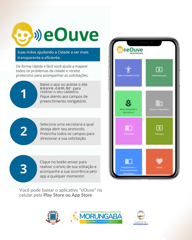 SUA VOZ AJUDA A CUIDAR DA NOSSA CIDADE!