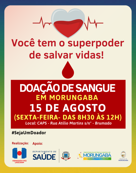 Doação de sangue em Morungaba: Salve Vidas!