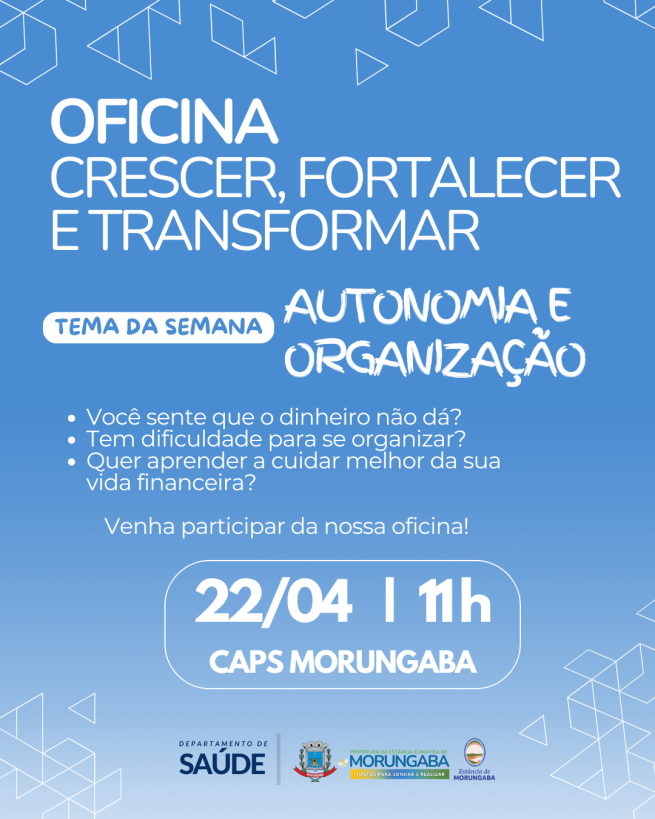 OFICINA Crescer, Fortalecer, Transformar!