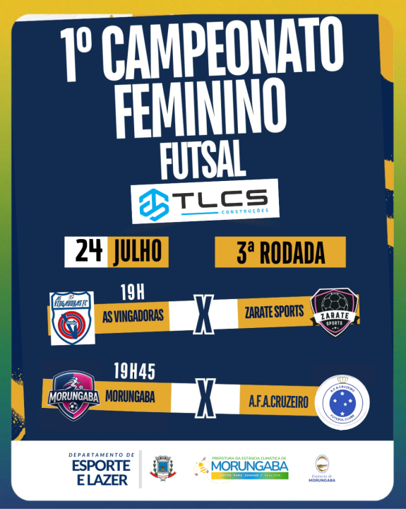 3ª RODADA DO CAMPEONATO INTERNO FEMININO DE FUTSAL