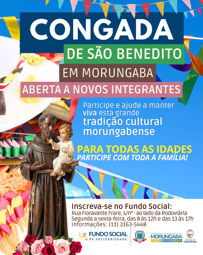 A CONGADA DE SÃO BENEDITO PRECISA DE VOCÊ!